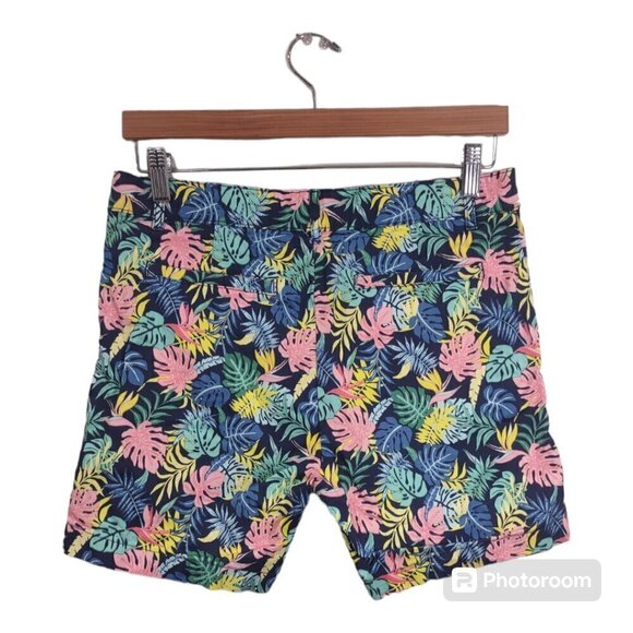 Caribbean Joe Women's Tropical Print Shorts Size 6 - Picture 2 of 5